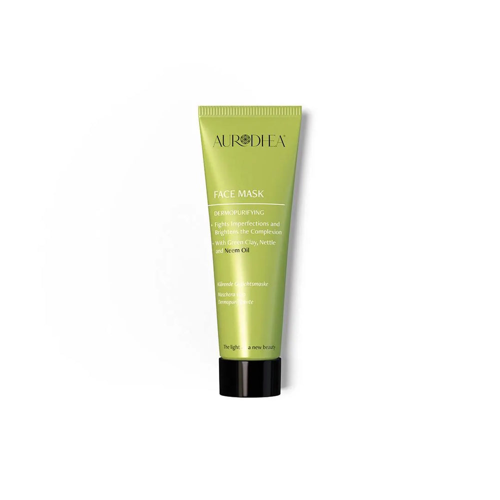 Dermopurifying neem oil face mask with green clay for impure skin — YU