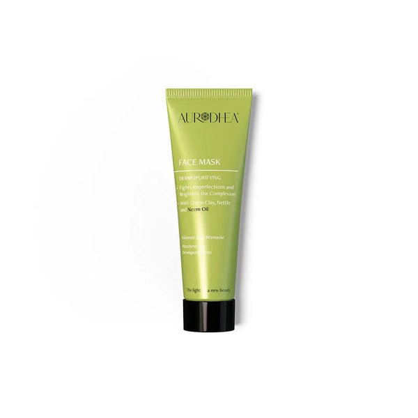 Dermopurifying neem oil face mask with green clay for impure skin — YU
